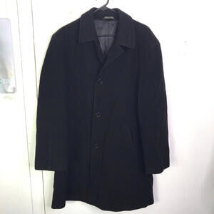 Meteropolitan Coat Bloomingdales Wool Cashmere Mens Corporate Quiet Luxury XL